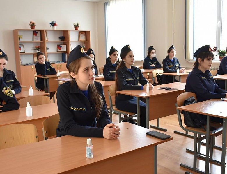 Активисты Всероссийского студенческого корпуса спасателей Республики Ингушетия провели Всероссийский открытый урок