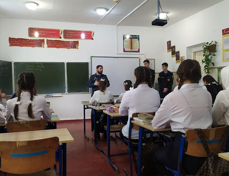Активисты Всероссийского студенческого корпуса спасателей Республики Ингушетия провели Всероссийский открытый урок