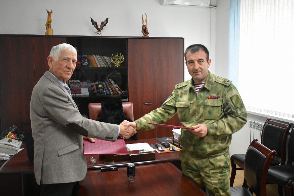 В колледже прошла профориентационная встреча с представителями Управления Федеральной службы войск Национальной гвардии Российской Федерации по Республике Ингушетия. 